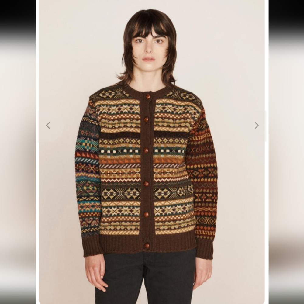 YMC Fairisle Knitted Cardigan